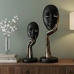 Handmade Interior showpiece,hendicrafts Home Decor Women face Statue-picture-32