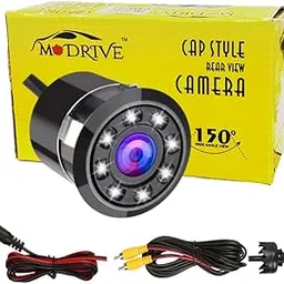 MODRIVE Car Reverse Parking Camera | 150° Wide-Angle Night Vision Waterproof 8 LED HD Rear Car Bumper Back Camera for All Universal Vehicle Sedan/Van/SUVs/Pickups/Mini Bus/Small Truck/RV-image-1