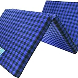 MOROFEEL 2 Inch Dual Comfort Reversible Foldable UHD Foam Single Bed Mattress 3 Fold Blue & Black (72X35X2 inch)-picture-12