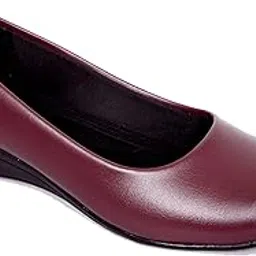 anita sarees Women Stylish Formal Wedges Heel Ballet Flats | Casual, Formal and Office Comfortable Belly Shoes Trendy Slip On Ballerina Shoes for Women and Girls, 1 Pair-picture-34