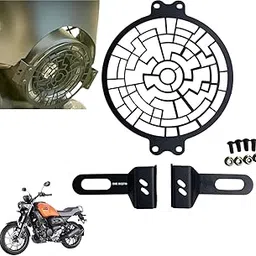 Dhe Best Bike Heavy Metal Head Light Grill/Protector jaali Compatible with Yamaha FZ X-picture-24