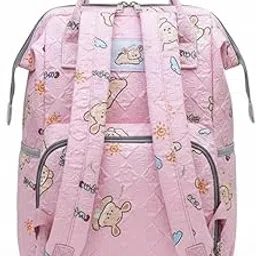 Imported Mother Bag | New Multi-Functional Baby Care Backpack | Separate Bottle Compartment | Spacious Maternity Diaper Bag (16x10x5 Inches)-picture-18