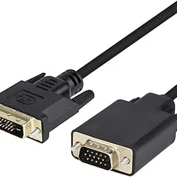 ETZIN DVI to VGA Cable, 1080p Active dvi-D to VGA Adapter Converter 24+1 Male to Male Adapte (DVI-D to VGA) image 1