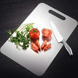 Chefdeck Stainless Steel Multipurpose Chopping and Cutting Board for Kitchen, Vegetables & Meat Cutting, Fruit Cutter, Heavy Durable Easy to Clean Chopping and Cutting Board-picture-31