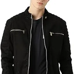 muteme Men's Suede Faux Leather Jacket-picture-30