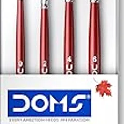DOMS Studio Round Brushes Set of 4 (No. 0, 2, 4, 6) Unparalleled Filament Multi Media Brushes for Artists & Professionals|-picture-12