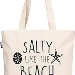 aqva Cotton Canvas Shoulder Bag/Tote Bag For Women| Printed Multipurpose Handbag With Top Zip | Best For Shopping, Travel, Work, Beach, Office, College-picture-44