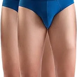 park avenue Men Regular Fit Solid Pattern Cotton Spandex Blend Brief Pack of 2-picture-53