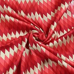Bhagapuri Silk Fabric Printed | Indian| Widht 44 Inches |Unstitched Fabric | Dress Material for Lehangas, Sarees, Gowns and Dresses| (D2 Red, 5 Meter)-picture-37