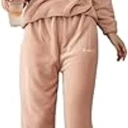 keenuu Women Night Suit Set, Fleece Material Full Sleeves Jumper Women Winter Wear, Round Neck Regular Fit Long Sleeve Womens Sweatshirt, Winter Wear for Women-picture-17