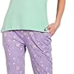 bedtime story Cotton Night Suit for Women Girls | Women's Cotton Printed Pant & Top Night Suit Set Pyjama Set Sleepwear Nightwear Nightdress Loungewear-picture-12