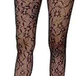 alexvyan Black Floral Design Women's/Girls's High Waist Pantyhose Tights Fishnet Stockings Mesh Net Style Nylon & Spandix-picture-14