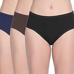 Womens Panty Brief Mid Rise Full Coverage Stretch Cotton Feel Hipster Panties Anti Bacterial UV Protect Underwear Small to 4XL-image-28