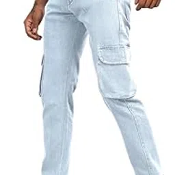 ragzo Men Cargo || Men Cargo Jeans || Men Cargo Jeans Pants Cotton || Cargos for Men-picture-52