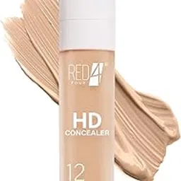 RED4 HD Liquid Concealer With HD Finish | 12 Hours Stay | Full Coverage | Oil Free + Matte & Weightless Formula | Concealer for Women | Waterproof | (05, 8 ML)-picture-21