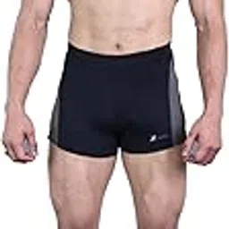 keepfit Men Black Swimming Trunks with Contrast Designing…Black-picture-45