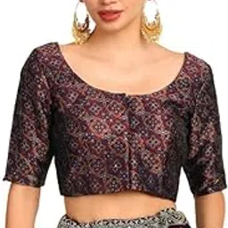 soch Womens Woven Design Silk Blend Padded Blouse-picture-30