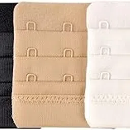 xinyuelin 2 Hook or 3 Hook Bra Extender Include White,Beige and Black for Universal use(3 Colors×2)-picture-48
