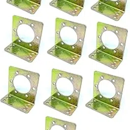 INVENTO 10Pcs DC Geared Side Shaft Motor Clamp L Shaped Motor Mount Mounting Bracket-picture-15