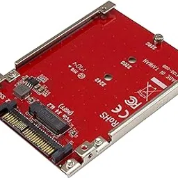 StarTech.com M.2 to U.2 Adapter - for M.2 PCIe NVMe SSDs - PCIe M.2 Drive to U.2 (SFF-8639) Host Adapter - M2 SSD Converter (U2M2E125),Red-picture-25