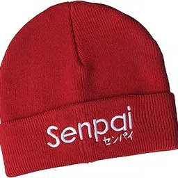 comicsense.xyz Unisex Anime Embroidered Beanie for Men and Women, Senpai Winter Anime Cap Beanies-picture-46