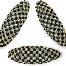 Black Decorative Safety Pins | Brooch Pins Saree Pin Set for Saree Pleats, Pallu, Dupatta, Hijab and Dresses Pins for Women and Girls (Pack of 3)-image-75