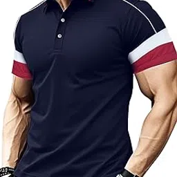 leotude Men's Neck Matty Half Sleeve Collor Multicolour Regular Fit Tshirts-picture-51