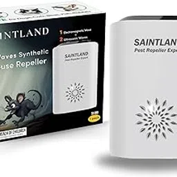 SAINTLAND 3-Wave Ultrasonic Mouse Repeller, E-Magnetic & Ultrasonic Rodent Repellent Device, Indoor Plug in Pest Control, Repel Mouse, Rat, Squirrel, SD-080-picture-35
