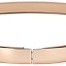 syga Women Leather Belt Thin Skinny Metal Gold Elastic Buckle Waistband 22-36 Waist Belt Dress Accessories(Camel)-picture-47