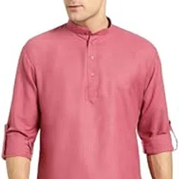 sojanya Men's Cotton Regular Fit Short Kurta-picture-38