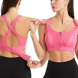 brachy Women's Fitness Yoga Push up Sports Non-Wired Bra for Womens Gym Running Padded Tank Top Athletic Vest Underwear Shockproof Strappy Sport Bra-picture-31