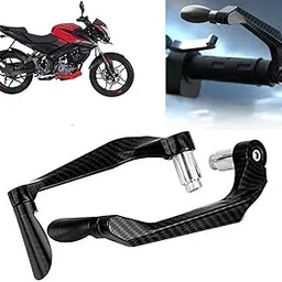 AUTO PEARL 7/8" 22mm Motorcycle Handlebar Brake Clutch Levers Protector Guard Compatible with Pulsar 160 NS DTS i (Black)-image-90