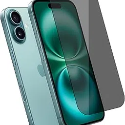 CEDO Privacy Tempered Glass for iPhone 16 | Anti-Spy Screen Protector Full HD Quality Tempered Glass Edge to Edge Coverage with Easy Installation Kit (Black)-image-2