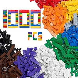 Chocozone Building Blocks Random Colors & Shapes Toys for 6 Years + Boys & Girls Learning STEM Toys Birthday Gift for Kids (1000 Piece Building Blocks)-image-57