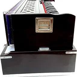 KHALSA MUSICAL 42 keys, 7 Bellow, Coupler Folding Portable Colour Mahogany Harmonium with high sound quality with free bag-picture-23