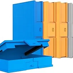 Inateck 3.5 Inch Hard Drive Case HDD Protective Box with Shockproof Dustproof and Anti-Static Function, Storage Case for 3.5 inch HDDs, 6 Pack, Orange/Blue/Gray (HPFx6)-picture-24