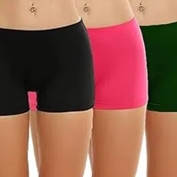 louryn koulyn Women Girls Boyshort Panty Brief Stain Resistant UV Protect 4 Way Stretchable Ice Cotton Ultra Soft Fabric Combo Pack Small to 3XL-picture-23