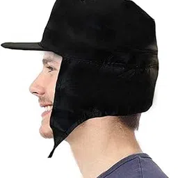 tqloqz Caps Men Synthetic Rain Hat Pack of 1 Black-picture-30