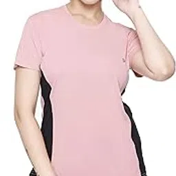 white moon Sports T Shirts for Women, Gym T Shirt for Women, Perfect for Workout, Running, Swimming, Stretchable & Quick Dry Polyester T Shirts for Women (Pack of 1)-picture-46