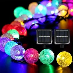 MINGGUANG Solar String Lights Outdoor Waterproof 2 Pack 120 LED 72FT Crystal Globe Lights with 8 Modes for Garden, Lawn, Gazebo, Porch Decor Outdoor Solar String Lights Patio Lights Multi Color-picture-32