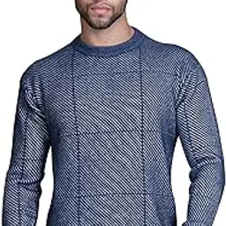 dzant Men Sweater Round Neck Woolen Full Sleeve Knitted Pullover Winter Wear-picture-16