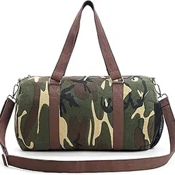 boho girl Military Camo/Multi Purpose Canvas Travel Duffle Bag for Men and Women | Sports Duffel Bags for Men and Women with Adjustable Removable Strap | Canvas Travel Duffle Bag Stylish-picture-11