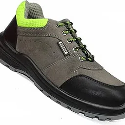 Krieger KR 2002 High Performance Safety Shoe with Anti-Fatigue insocks, Anti-Skid, Heat, Water, Oil & Acid Resistant, 200J Steel Toe Cap, ISI Marked, CE Certified, BIS approved, Size 10 INDIA/UK-picture-40