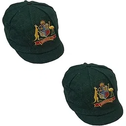 C Classic India Baggy Style Test Cricket Cap, Pack of 2 Green, Embroidery, for Cricket Lovers, Cricket Hat-picture-24
