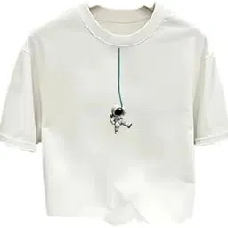 Men's Cotton Round Neck T-Shirt, White, Graphic Print, Regular Fit, Half Sleeves, Casual Style, Summer WearMen T-Shirt-04-image-82