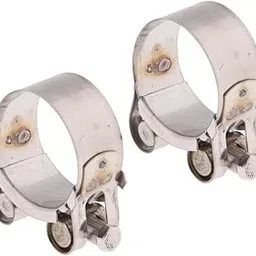 ATORSE 2pcs Motorbike Exhaust Clip Stainless Steel Muffler Silencer Clamps 44-47mm-image-10