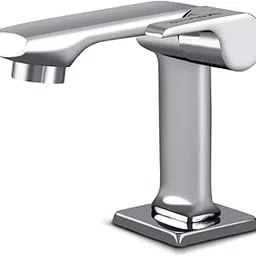 Rocio Wash Basin Taps for Home, Heavy Brass Pillar Cock Tap for Bathroom, Washbasin & Kitchen Sink Faucet in Chrome Finish with Square Flange-picture-38