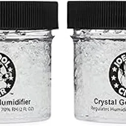Crystal Gel Humidifier for Cigar Humidors - 2 Pack (2 oz Jars, 70% RH, 90 Days, 50 Cigars, White)-picture-23