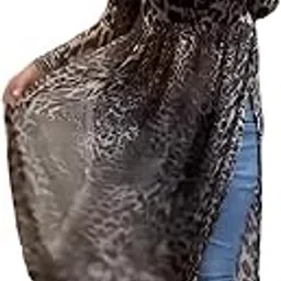 Bluestar Enterprise Leopard Print Long Sleeve Maxi Dress for Women-picture-38