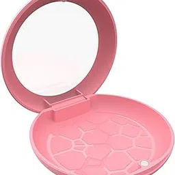 ZIZNBA Pink Orthodontic Retainer Case with Mirror, Portable, 1 Compartment-picture-27
